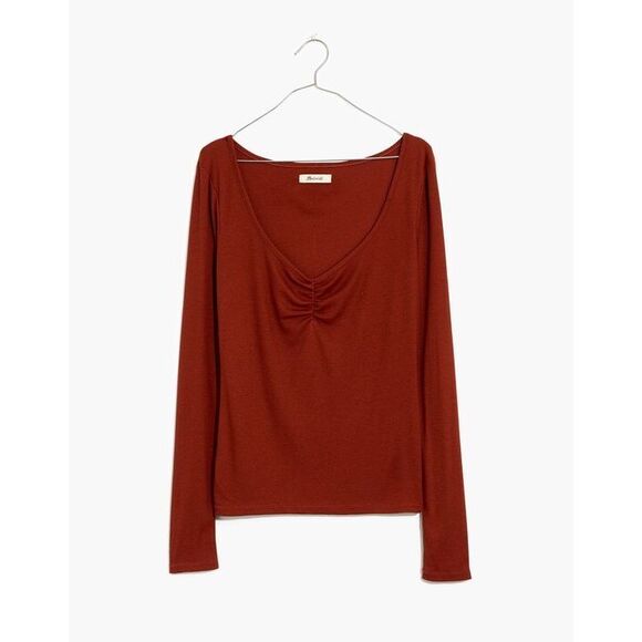 Madewell Fine Ribbed Sweetheart Tee Size S - Picture 2 of 8